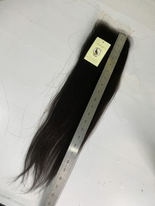 Perruque Lace Closure lisse brésilienne — couleur naturelle, cheveux bruts de haute qualité, Swiss Lace HD, cheveux lisses, prix d'usine - Product Image 4