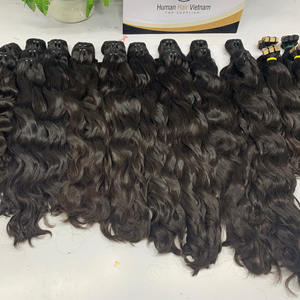 Extensions de cheveux humains, lots de cheveux vierges vietnamiens bruts bon marché, vente en gros de lots de cheveux ondulés noirs, cheveux ondulés vietnamiens - Product Image 6