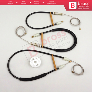 BWR1212 Kit de reparación de regulador de ventana delantero derecho para 5 Series E60 E61 2003-2010 4/5 puerta 51337184384 Bross Auto Parts - Product Image 5