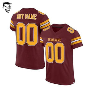 Camiseta deportiva personalizada para jóvenes, camiseta de fútbol transpirable en blanco, cosida, con nombre impreso de talla grande, venta al por mayor - Product Image 2