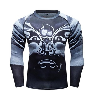 Venta al por mayor Sublimated Compression Rash Guard para MMA Surfing & Gym Unisex Fit Fade-Resistant - Product Image 3
