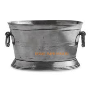 <span class=keywords><strong>Lilly</strong></span> fiore design Color oro argento opaco in metallo tavolo Bar festa bottiglia di vino secchiello per matrimonio Cafe Bar vino secchiello per il ghiaccio - Product Image 3