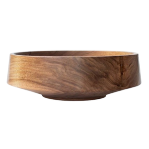 Moderna Tazón de Servir de Madera de Acacia, Duradera, Hecha a Mano y Ecológica, para Uso en Hoteles y Restaurantes, Tazón para Frutas y Ensaladas, Hecho en India - Product Image 3