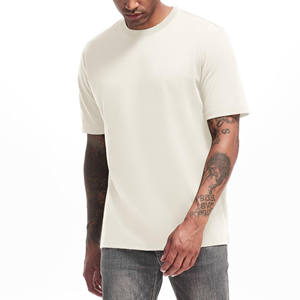 เสื้อยืดผ้าฝ้าย100% คอกลมไซส์ใหญ่พิเศษสำหรับผู้ชายเสื้อยืดสีขาวคอสั้นไซส์ใหญ่พิเศษ - Product Image 3