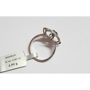 Anillo de Flor de Amatista Natural para Mujer Shah Gems en Plata de Ley 925, Regalo - Product Image 3