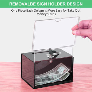 ขวดเคล็ดลับการบริจาคที่ชัดเจนเป็นมิตรต่อสิ่งแวดล้อมทันสมัยขนาดรูปร่างที่กำหนดเอง - Product Image 3