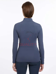Vente en gros tissu extensible innovant contrôle de l'humidité couche de base de construction respirante couche de base d'équitation pour femmes - Product Image 2