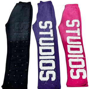 Transpirable Oem Service Trending Custom Made Sweat Suit Venta caliente de lujo de dos piezas Chándales Set de longitud completa para hombres - Product Image 3