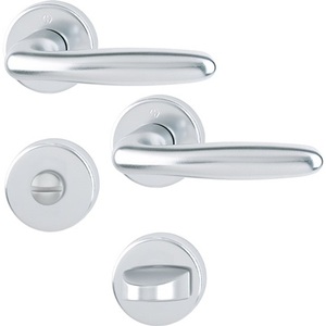 Juego de Accesorios de Baño Rosettengarnitur Verona 1510/42KB/42KBS de Aluminio F1 SK/OL DIN Links con HOPPE D/D Derecho/Izquierdo - Product Image 1