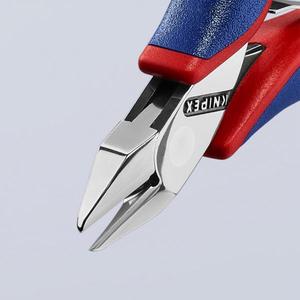 Alicates de corte diagonal Knipex Electronics con mango pulido a espejo, empuñaduras multicomponentes, punta afilada y alicates de bisel pequeño - Product Image 4
