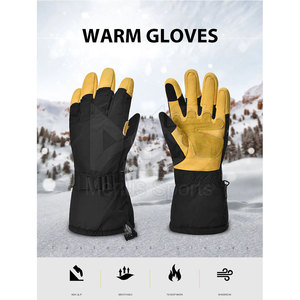 Gants de ski sur mesure avec haute qualité, meilleure qualité et logo personnalisé - Product Image 6
