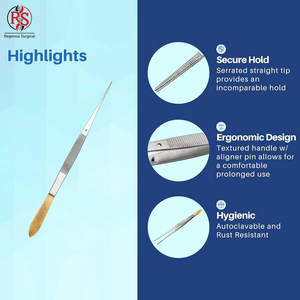 Pinces à pansements en acier inoxydable très vendues, pinces à pansements de la meilleure qualité pour la vente en ligne - Product Image 3