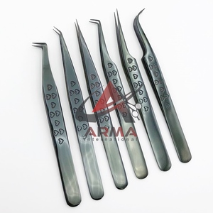 Las mejores pinzas individuales para extensión de pestañas, pinzas para pestañas Hello Kitty de acero inoxidable para pestañas postizas, etiqueta privada sostenible - Product Image 6