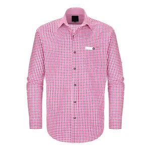 하이 퀄리티 야외 착용 부드러운 직물 만든 긴 소매 남성 바이에른 셔츠/합리적인 가격 캐주얼웨어 남성 바이에른 셔츠