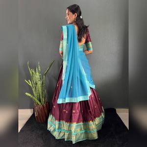 Lehenga Choli Varuni Festival en Georgette avec Dupatta, broderie lourde, pour femmes indiennes, mariage, fête, vêtements de créateur - Product Image 6
