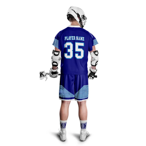 Logotipo personalizado barato sublimación equipo desgaste hombres agujero malla Lacrosse Jersey y uniforme precio al por mayor - Product Image 2
