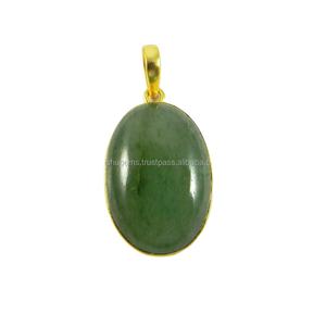 Colgante con Bisel de Piedra Preciosa Aguamarina, Chapado en Oro de 18k, Joyería Clásica para Niños, Aleación para Fabricación de Joyería de Plata IG2829 - Product Image 1