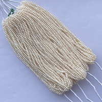 Perles de culture d'eau douce naturelles blanches crème de 2 mm et 3 mm, perles bouton, vente en gros, fournisseur direct, usine de perles en ligne