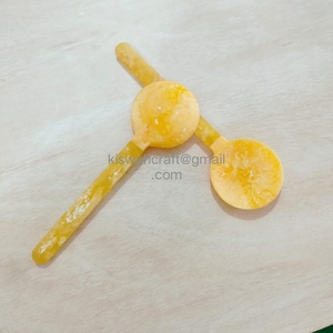 Design Home & Hotel Restaurant Party Table Serving Use Salad Server <b>Set</b> with Attractive <b>Beads</b> Handle Spoon <b>Set</b> - Product Image 3