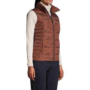 Gilet matelassé à capuche pour homme, nouveau design 2025, toile décontractée, hiver, doublure en polaire fine, fermeture éclair, impression personnalisée - Product Image 3