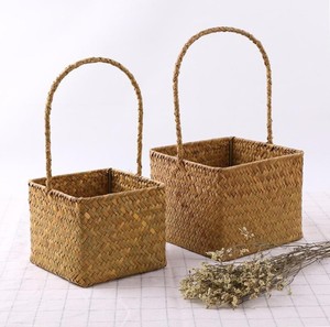Top selected home decor seagrass flowers and fruits <b>baskets</b> wholesale natural <b>picnic</b> <b>basket</b> - Product Image 4