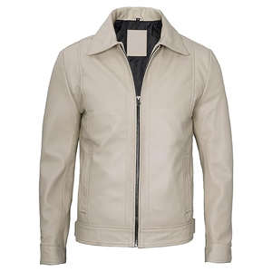 Veste en cuir de qualité supérieure, service OEM, prix abordable, meilleur matériau de qualité, vestes en cuir pour hommes - Product Image 1