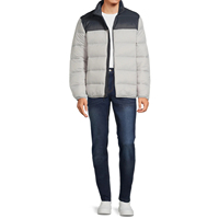 Veste bouffante d'hiver pour hommes de haute qualité veste d'extérieur enduite à capuche imperméable et solide à fermeture éclair décontractée