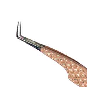 Pinzas de extensión de pestañas de acero inoxidable con icono de corazón, pinzas de pestañas con punta de fibra de acero inoxidable japonés Sevmek, novedad - Product Image 3