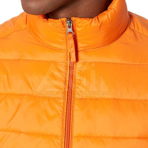 Veste matelassée légère pour homme, veste d'hiver à fermeture éclair, sur mesure OEM ODM - Product Image 4