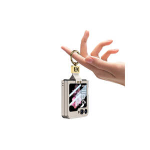 Coque de protection premium en silicone TPU lilas avec support anneau pour Samsung Galaxy Z Flip 6-NXXA Series, style élégant et givré - Product Image 2