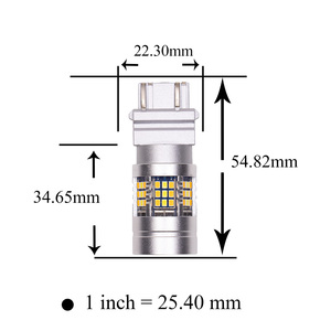 Nouvelle ampoule clignotante automatique à double flash 54 2016 LED 1156/3156/3157 T20 7440 CANBUS 12V Conception originale HYUGA - Product Image 3
