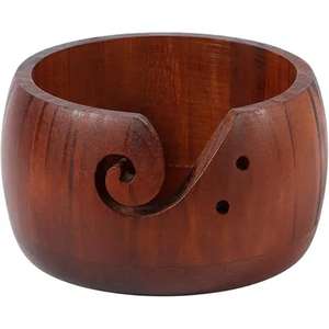 Bols de fil ronds de haute qualité pour tricoter bol de fil en bois artisanal de l'exportateur indien - Product Image 3