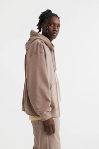 Sudadera con Capucha Unisex Talla XS, de Alta Calidad, 100% Algodón, Estilo Casual Oversize, Ecológica, con Cremallera Personalizada para Otoño - Product Image 2