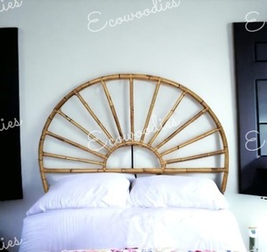 Tête de lit lever de soleil en rotin bambou fait à la main réglable meubles de chambre à coucher principale meilleur prix tête de lit fabriquée à la main pour le salon - Product Image 2