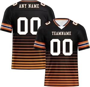 Maillot de football américain avec logo de numéro d'équipe personnalisé Maillots de football américain en maille respirante sublimée - Product Image 5