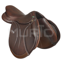 Nouvelle Arrivée Selle d'équitation anglaise en cuir véritable, couleur personnalisée, pour dressage et saut d'obstacles, avec arceau en bois, Pakistan Murid