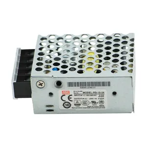 Mean Well-fuente de alimentación conmutada de una salida, Controlador LED de Metal Meanwell RS15-5, 15W, 5V