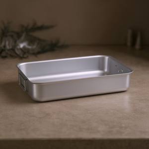 Rôtissoire professionnelle en aluminium 7040 (40x28x8cm) de la série 7000, compatible induction, pour rôtir, griller et cuire au four - Product Image 3