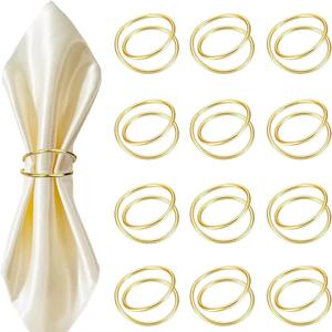 Servilletero de plata simple para Decoración de mesa elegante, eventos de boda, fiestas, Hotel, comedor, servilleta minimalista con acento - Product Image 3