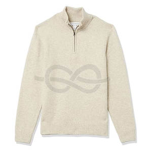 Jersey con cremallera de cuarto para hombre, sudadera de lana Polar con cuello levantado, camisa térmica de manga larga, cálido y cómodo para invierno y otoño - Product Image 1