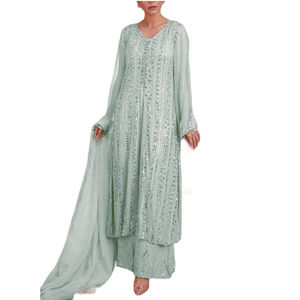 2025คอลเลกชั่นพิเศษชุดไหม salwar kameez สำหรับผู้หญิงชุดปาร์ตี้ชาลวาร์มาใหม่ - Product Image 1