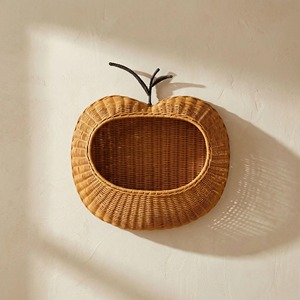 Handmade Natural Rattan Geometric Apple Wall <b>Shelf</b> <b>Storage</b> <b>Basket</b> Modern Eco-Friendly Multi-Purpose Made in Hanoi - Product Image 6