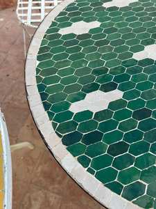 Dazzling <b>Mosaic</b> Side Table: Iridescent <b>Art</b> - Blue Coffee Table - Side Table - Livingroom Decor - Gift - Product Image 2