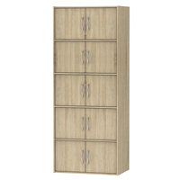 Hochwertige 5-Schicht Holzregale Modernes Design Praktische Vielseitige Nutzung Wohnzimmer Schlafzimmer Esszimmer Küche Zuhause Hotel Schule