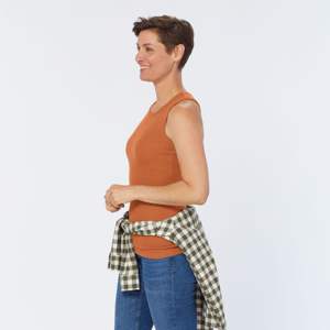 <b>Woman</b> Sleeveless Performance Workout Tank Top Lightweight and Stretchable Sportswear <b>for</b> <b>Running</b> and Gym Training - Product Image 4