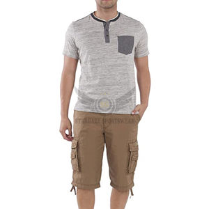 2024 Cargo Shorts pour hommes shorts décontractés sergé 100% coton Cargo Shorts sous le genou lâche 100% meilleure qualité taux de gros - Product Image 1