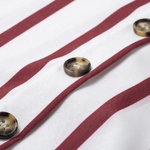 Robe décontractée pour femmes à imprimé floral printemps-été, manches courtes, col en V profond, élégante, ODM - Product Image 5