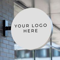Boîte lumineuse publicitaire ronde à LED personnalisée, étanche pour l'extérieur, enseigne de magasin, signalisation, boîte lumineuse publicitaire à LED