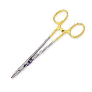 Porte-aiguilles Mayo Hegar 16 cm Anneau doré Instrument chirurgical médical en acier inoxydable pour la suture Fabricant Wenquar - Product Image 1