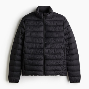 2025 personnalisé de haute qualité en plein air chaud hiver bouffant hommes veste nouveauté Logo personnalisé col montant fermeture éclair couleur unie - Product Image 5